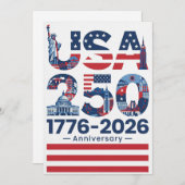 USA 250 Anniversary Patriotic American History シーズンカード (正面/裏面)