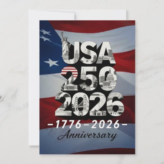 USA 250 Anniversary Patriotic American History シーズンカード (正面)