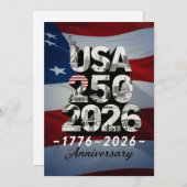 USA 250 Anniversary Patriotic American History シーズンカード (正面/裏面)