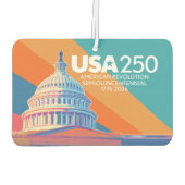USA 250 Birthday Capital - America Celebration カーエアーフレッシュナー (裏面)