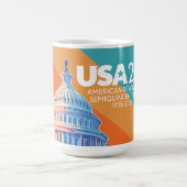 USA 250 Birthday Capital - America Celebration コーヒーマグカップ (中央)