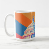 USA 250 Birthday Capital - America Celebration コーヒーマグカップ (左)