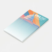 USA 250 Birthday - Capital Dome America ポストイット (アングル)