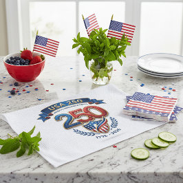 USA 250 celebration キッチンタオル