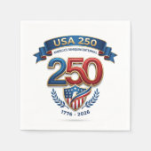 USA 250 celebration スタンダードカクテルナプキン (正面)