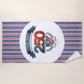 USA 250 celebration ビーチタオル (正面)