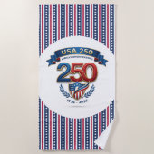USA 250 celebration ビーチタオル (正面)
