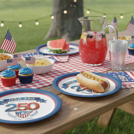 USA 250 celebration ペーパープレート