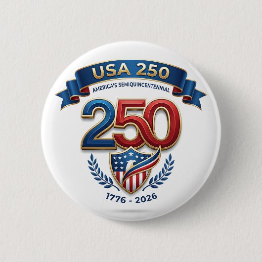 USA 250 celebration 缶バッジ (正面)