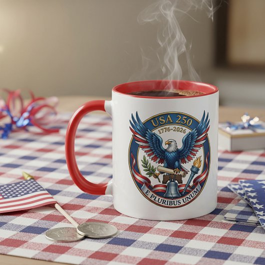 USA 250 Eagle personalized マグカップ
