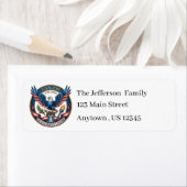 USA 250 Eagle return address ラベル (インサイチュ)
