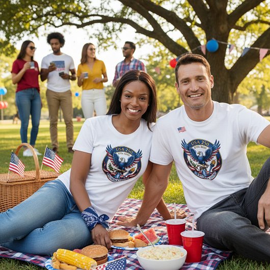 USA 250 Eagle Tシャツ