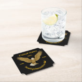 USA 250 Elegant Black Paper Coasters ペーパーコースター (インサイチュ)