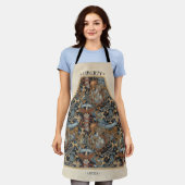 USA 250 Liberty Art Nouveau Pattern Border ID1302 エプロン (着用した状態)