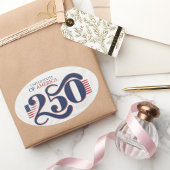 USA 250 Oval Patriotic Stickers  楕円形シール
