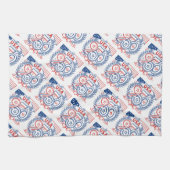 USA 250 Patriotic Anniversary Emblem Design キッチンタオル (横)