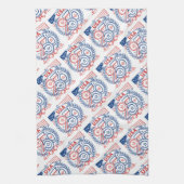 USA 250 Patriotic Anniversary Emblem Design キッチンタオル (縦)