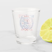 USA 250 Patriotic Anniversary Emblem Design ショットグラス (裏面)