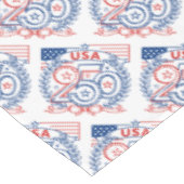 USA 250 Patriotic Anniversary Emblem Design テーブルクロス (アングル)