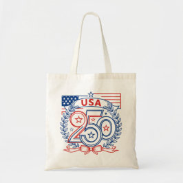 USA 250 Patriotic Anniversary Emblem Design トートバッグ