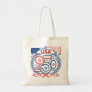 USA 250 Patriotic Anniversary Emblem Design トートバッグ