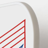 USA 250 Patriotic Anniversary Emblem Design ピックルボールラケット (左詳細)