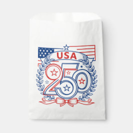 USA 250 Patriotic Anniversary Emblem Design フェイバーバッグ