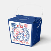 USA 250 Patriotic Anniversary Emblem Design フェイバーボックス (正面サイド)