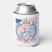 USA 250 Patriotic Anniversary Emblem Design 缶クーラー (缶裏面)