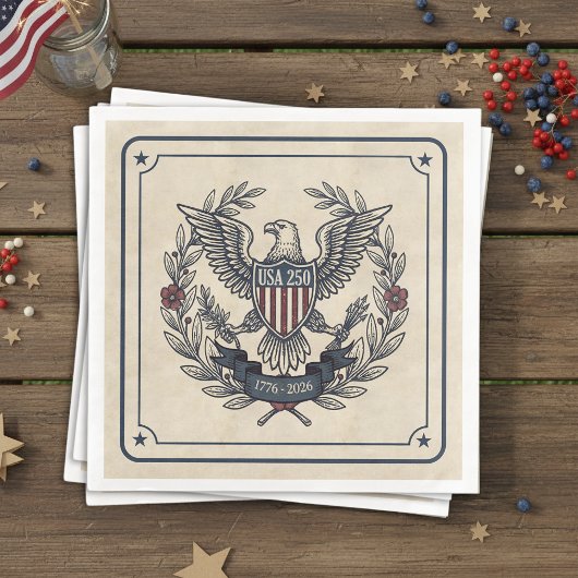 USA 250 Patriotic Eagle Heritage Motif Crm ID1299