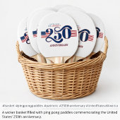 USA 250 Patriotic Ping Pong Paddle   卓球ラケット