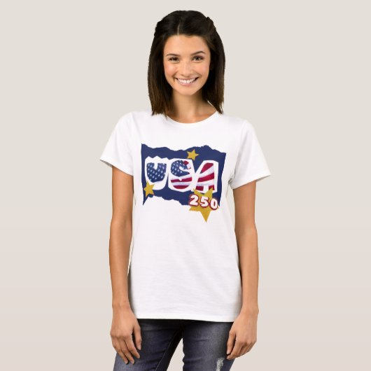 USA 250 Tシャツ (正面フル)