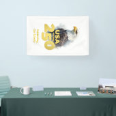 USA 250: Watercolor Bald Eagle & Gold 横断幕 (トレードショー)
