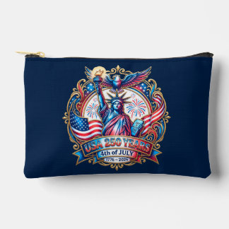 USA 250 years 4th of July 1776-2026 アクセサリーポーチ