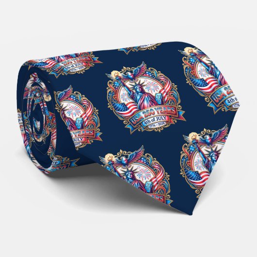 USA 250 years 4th of July 1776-2026 ネクタイ (ロール)