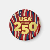 USA 250 Years American Flag July 4th 2026 マグネット (正面)