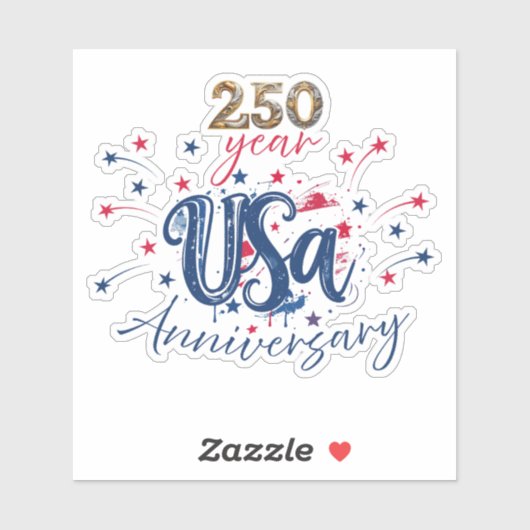 USA 250 Years anniversary シール (シート)