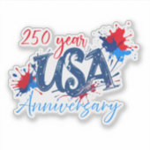 USA 250 Years anniversary シール (正面)