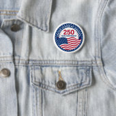 USA 250 Years Anniversary Flag Button 缶バッジ (インサイチュ)