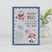 USA 250 Years Celebration with Gnome & Eagle 招待状 (スタンド正面)