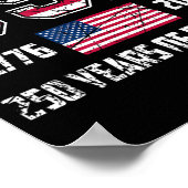 USA 250 Years of Freedom 1776 2026 Americas 250th ポスター (角)