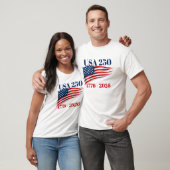 USA 250 Years of Independence 1776 2026 Tシャツ (ユニセックス)