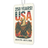 USA 250 Years – Patriotic Bald Eagle July 4th 2026 カーエアーフレッシュナー (左)