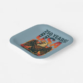 USA 250 Years – Patriotic Bald Eagle July 4th 2026 ペーパープレート (傾斜あり)