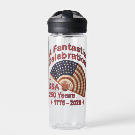 USA 250 Years Patriotic Fan Design – 1776-2026  ウォーターボトル