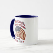 USA 250 Years Patriotic Fan Design – 1776-2026  マグカップ (正面左)