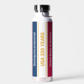USA 250 Years Semiquincentennial Patriotic Stripes ウォーターボトル (左面)