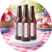 USA 250 Years Semiquincentennial Patriotic Stripes ビールラベル