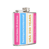 USA 250 Years Semiquincentennial Patriotic Stripes フラスク (右)