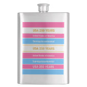 USA 250 Years Semiquincentennial Patriotic Stripes フラスク (正面)
